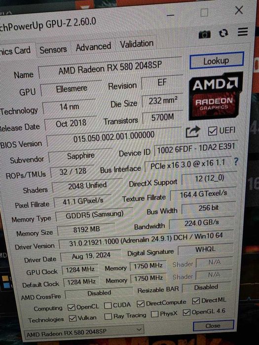 Новый Игровой кейс 20 поточный / RX 580 8gb / DDR4 16gb /