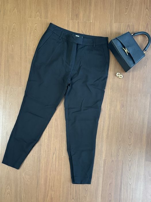 Спортно-елегантен черен панталон S