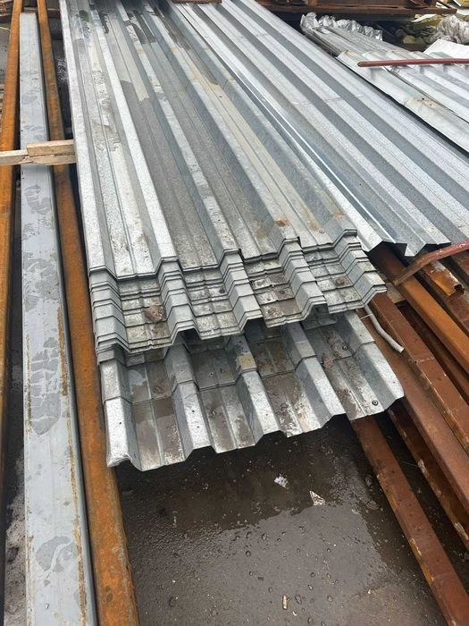 Продам профнастил оцинкованный и крашенный Б/у