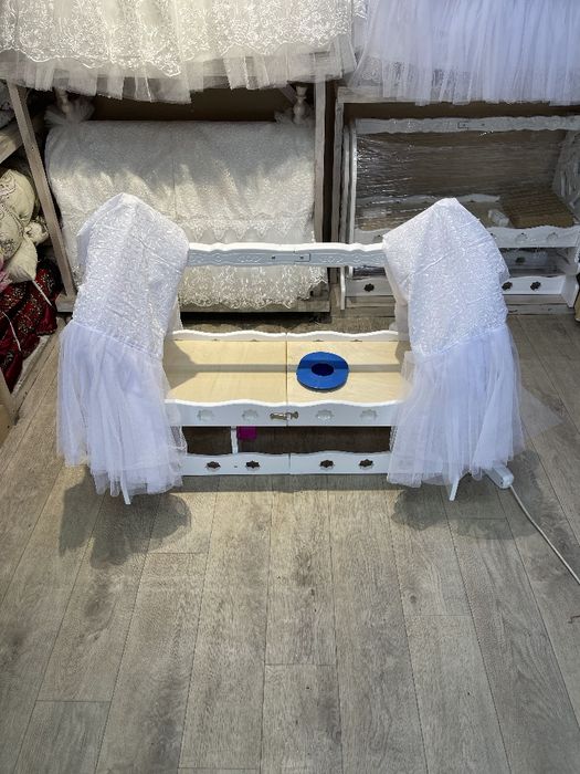 Smart Beshik, o'zi tebranadigan, MDF, Bluetoothli