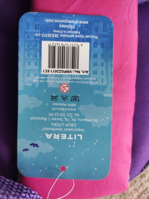 Ghiozdan Disney Vampirina roz mov de fetita fete fata copii scoala NOU