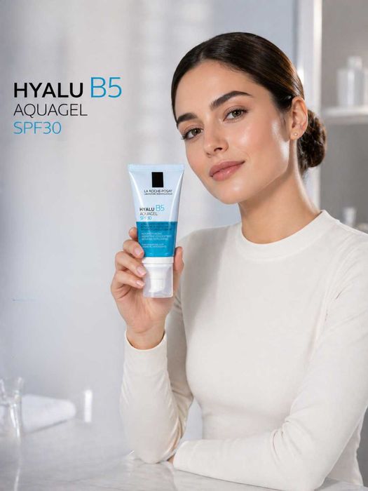 La Roche-Posay Hyalu B5 Aquagel SPF30 namlaydi, tekislaydi