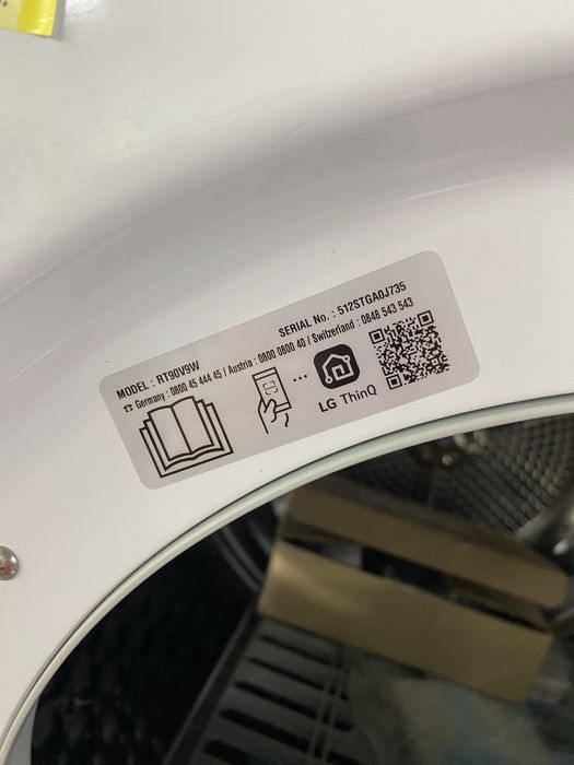 Сушилня с термопомпа LG RT90V9W самопочистващ се кондензатор