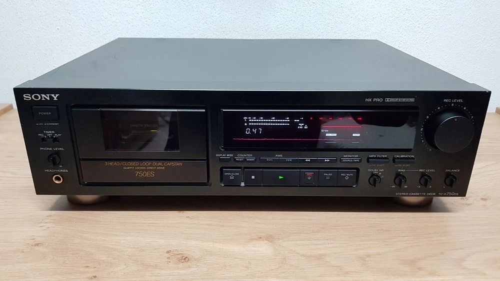Sony TC-K750ES Black High-End Stereo Cassette Deck