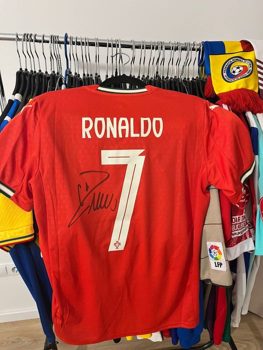 Tricou Puma Cristiano Ronaldo 7 Semnat Autograf CR7 Portugal
