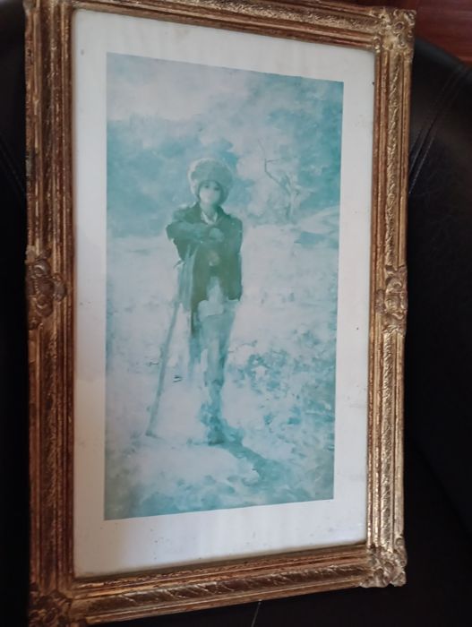 Tablou pictura Ciobanas Nicolae Grigorescu - 1977