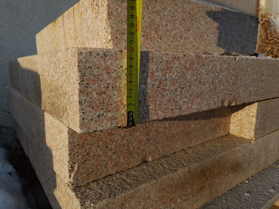 Placi granit fiamat de 10 cm grosime