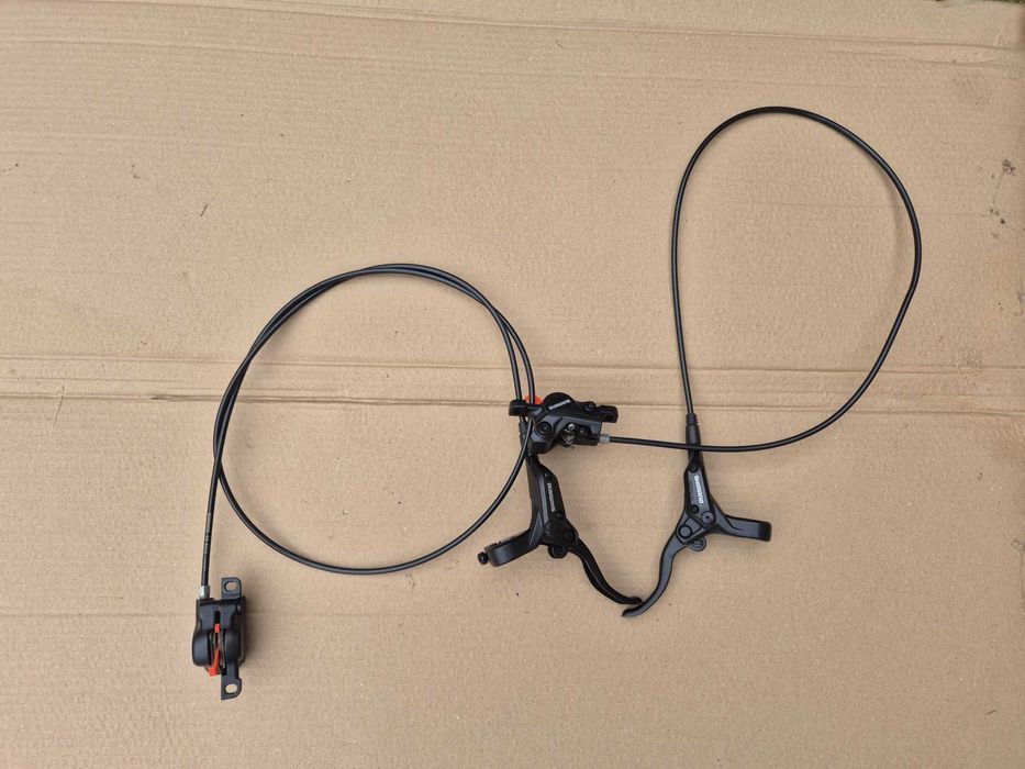 Set frane hidraulice Shimano BL-M395, fata-spate, placute noi