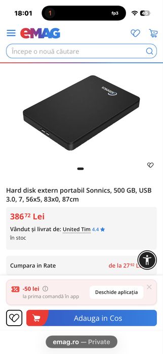 Hard Extern 500Gb USB 3.0