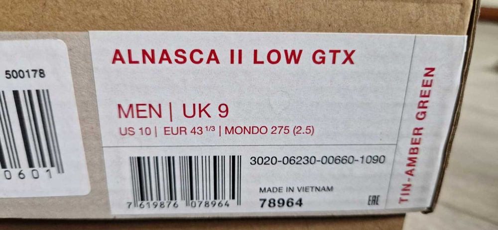 Ghete MAMMUT 43 44 GTX hiking trekking munte alnasca