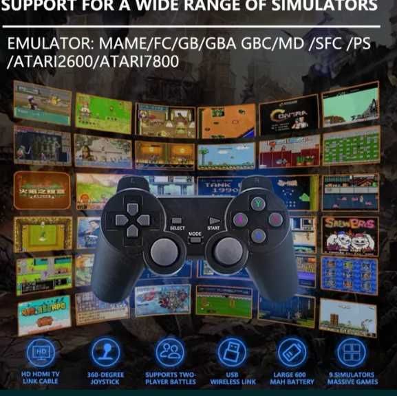 Игрова конзола във флашка с 2 безжични джойстика