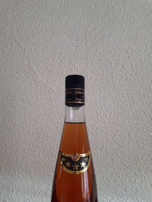 Coniac  ALEXANDRION 5* ,700 ml ,îmbuteliat anii 1980-1985