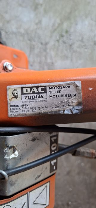 Motosapa DAC 7000K Cu remorca 
Motosapa DAC 7000K este a