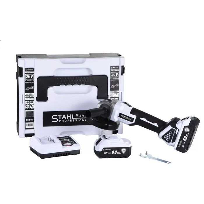 Aкумулаторен ъглошлайф Stahl Mayer 36V 125mm