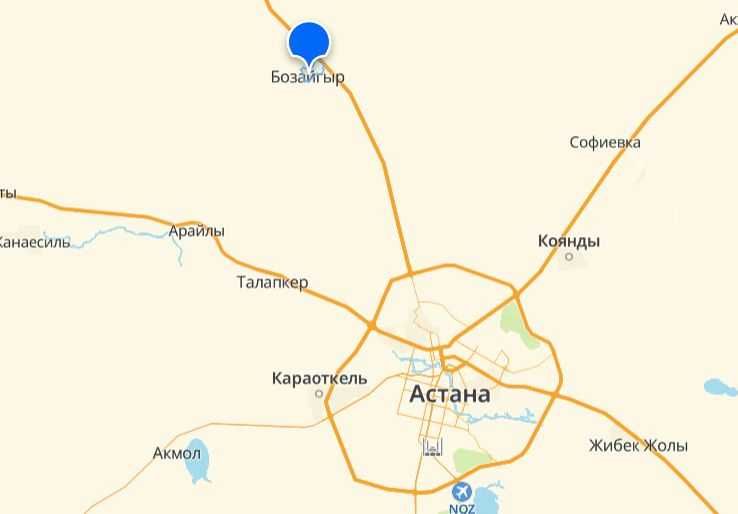 Земельный участок в пригороде Астаны
