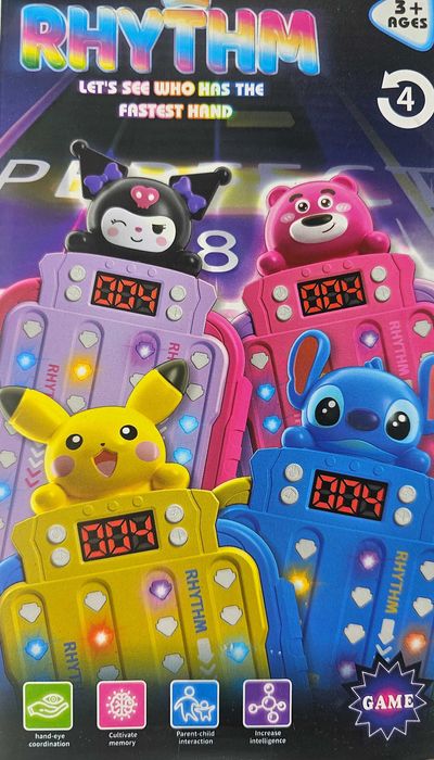 ТОП! Quick Push Game игра Мисли Бързо със Стич Куроми Пикачу Pokemon