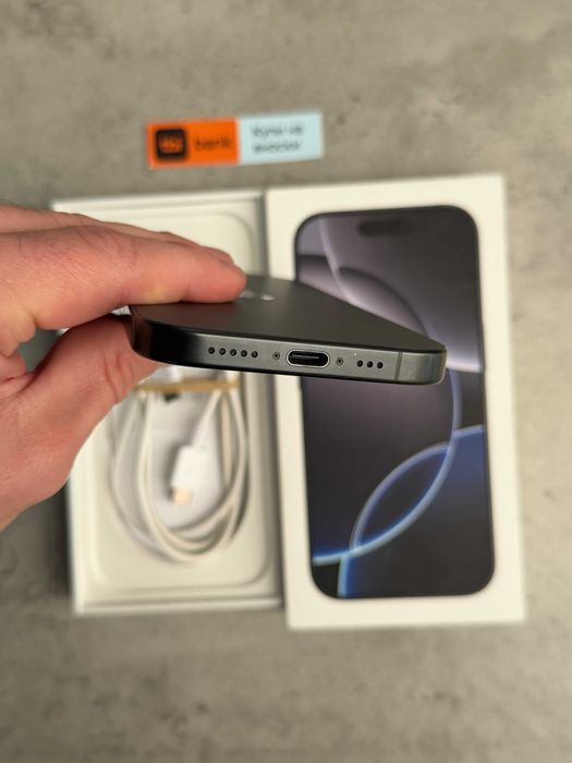 КАТО НОВ! iPhone 16 Pro Лизинг от 22€/мес Black Titanium 128GB черен