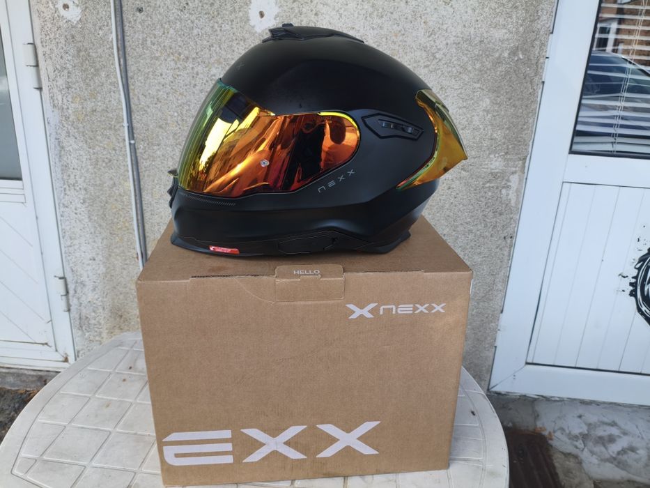 Каска NEXX Y100R Subsonic black red matt