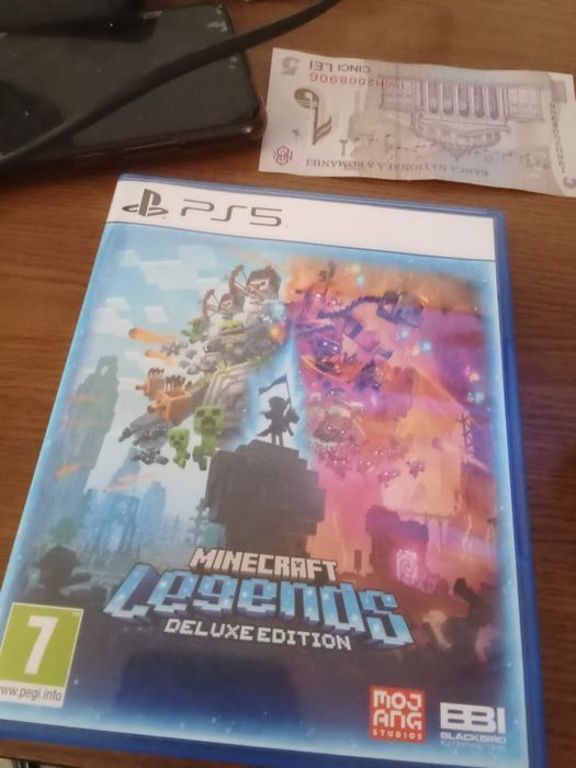 joc ps5 Minecraft legends deluxe edition folosit foarte putin