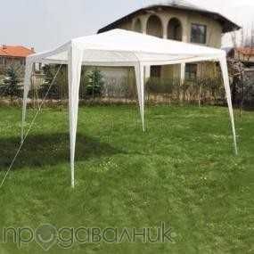 Градинска шатра, павилион с 2 страници 3х3 / 2,6 м. Синьо бяла