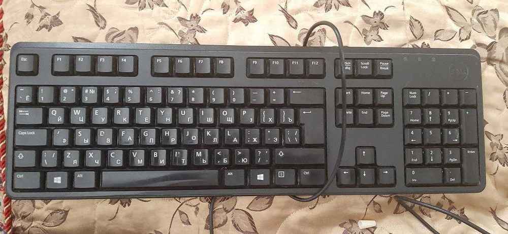 Клавиатура Dell и мышка проводная hp