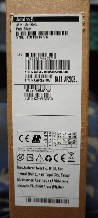 Acer Aspire 5 A 515 45 R5SM