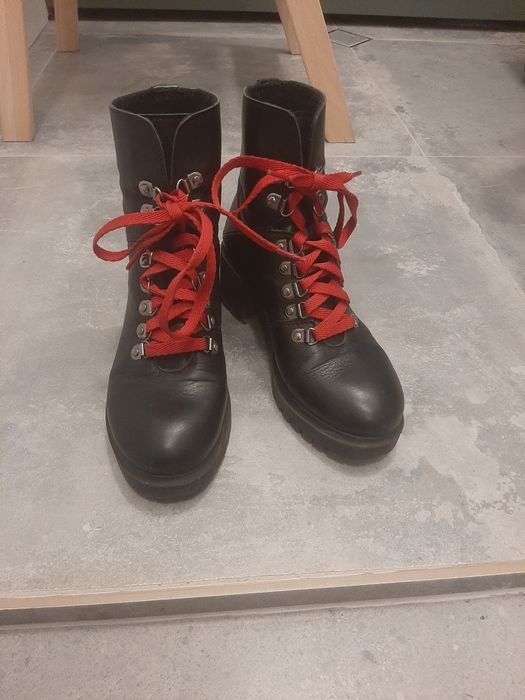 Черни боти естествена кожа