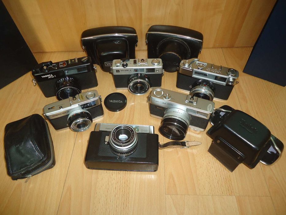 Lot aparate foto 35mm Minolta, Olympus, Pentax, Ricoh, Yashica Zenit