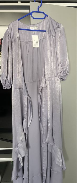 Rochie matase satinata  Flounce London