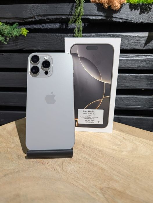 iPhone 16 Pro Max 512gb Natural Baterie 90% Neverlocked/Fact+Garantie