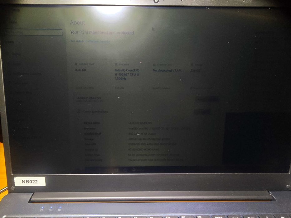 Laptop Toshiba Satelittle Pro Dynabook C50-H intel core i7 gen 10