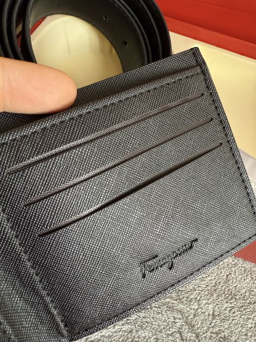 Ferragamo комплект колан и портфейл