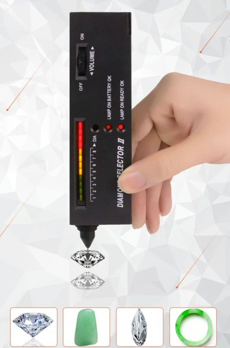 Тестер для бриллиантов. Пломбиратор. Кольцемер.