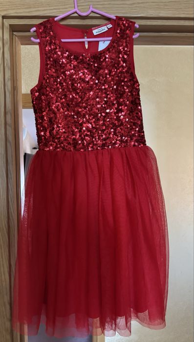 Рокля за момиче червено