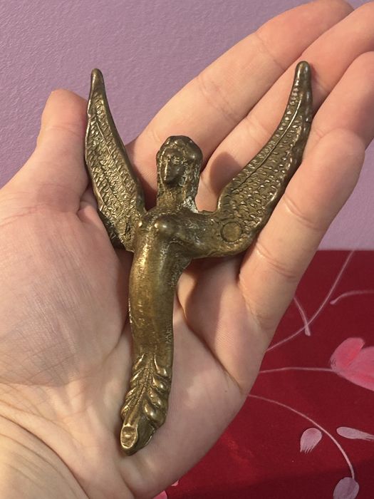 Figurină Vintage din Alamă – Înger