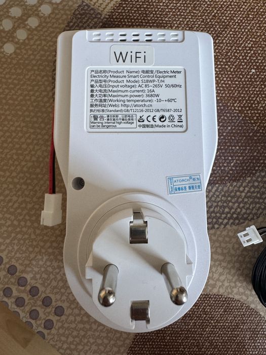 Wifi контакт с външен датчик за температура