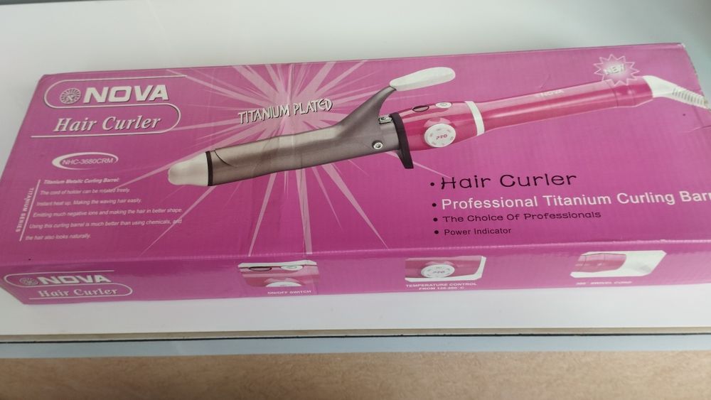 Плойка для завивки. Титановый ствол.