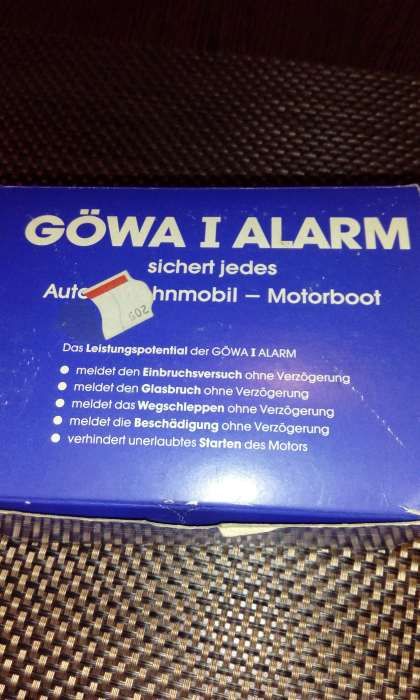 Alarma auto NOUA,EPOCA,Fabricata anii 80,vintage