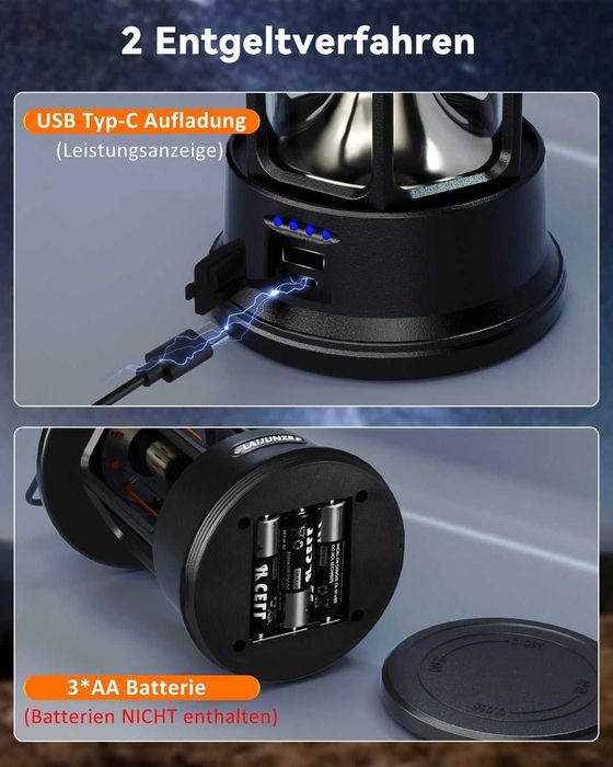 Felinar LED rezistent la apa camping drumetii bushcraft terasa pescuit