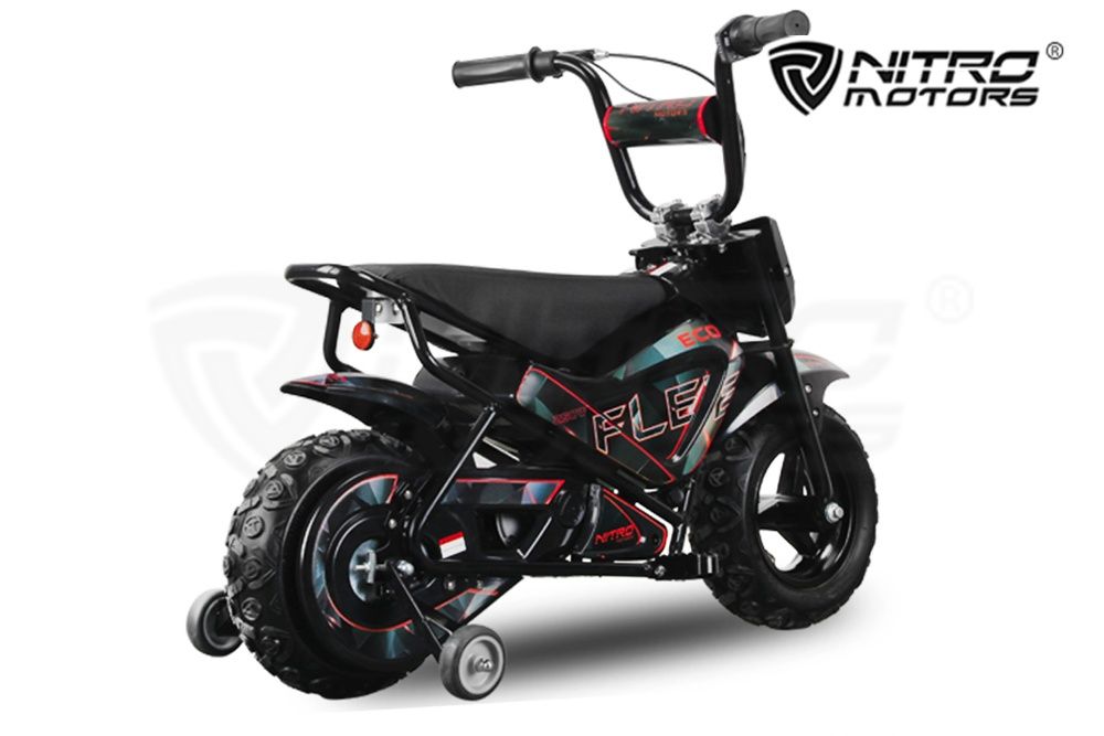Mini Motocicleta electrica pentru copii NITRO ECO Flee 250W #Negru