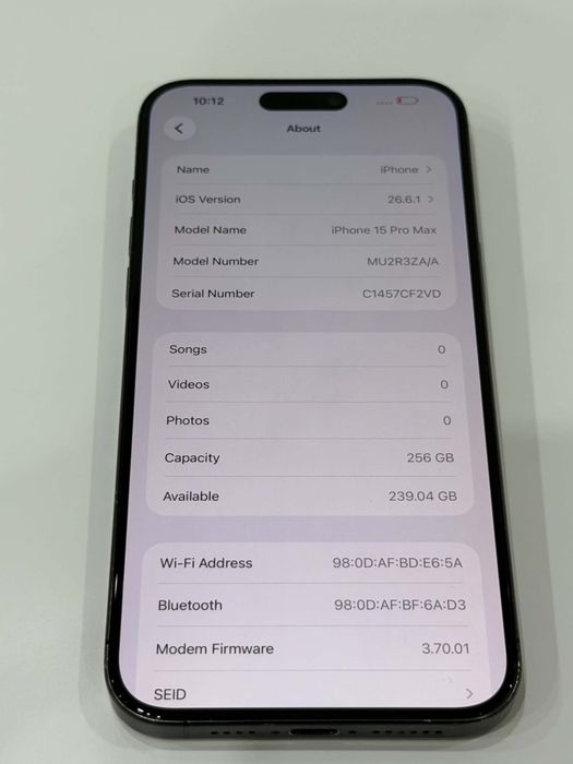 iPhone 15 Pro Max 256GB Blue