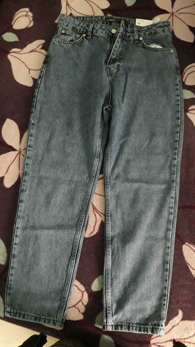 Blugi dama albastrii,talie inalta