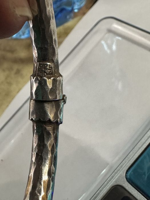 Сребърна гривна и пръстен