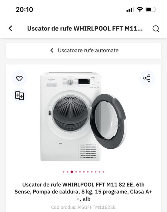 Uscator de rufe automat