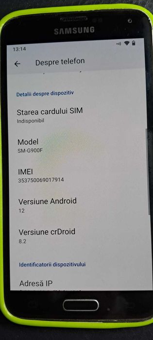 Samsung Galaxy S5, 4G, 16GB, 2GB RAM, Negru