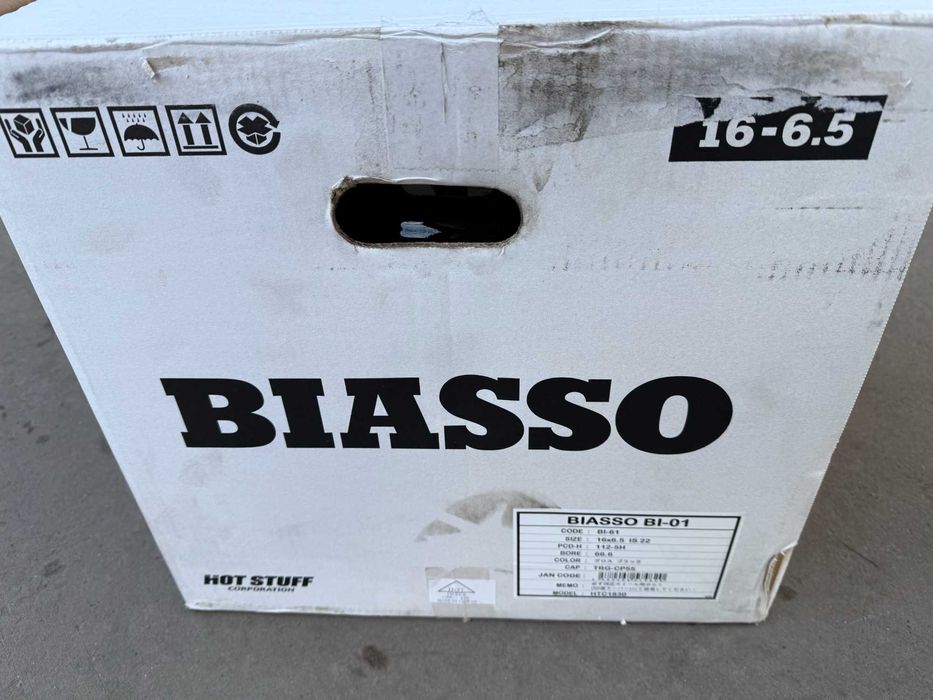 4 бр. чисто нови алуминиеви джанти BIASSO 16'' 5x112 ц.о.66,6 ET22