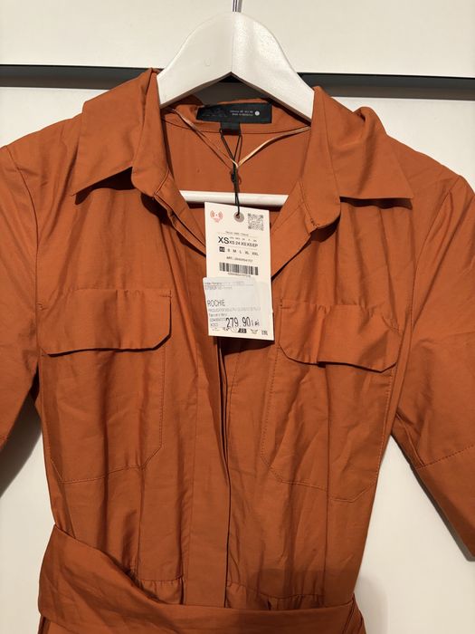 Rochie cu cordon si buzunare