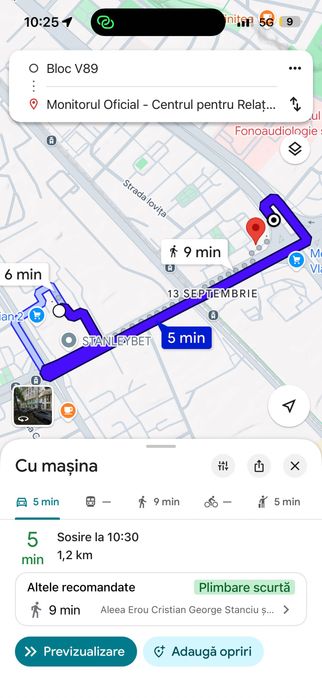 Garsonieră 37 mp 13 Septembrie Prosper Blov V89 Monitorul Oficial