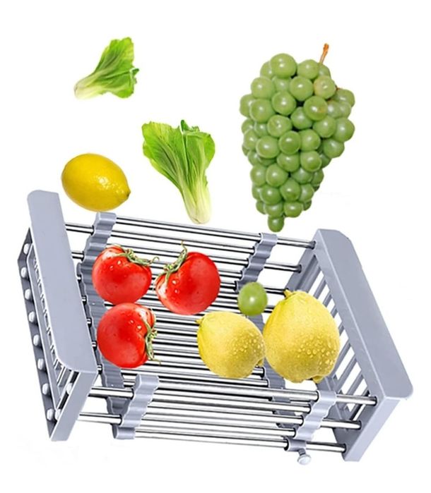 Сушилник разтегателен за мивка, неръждаема стомана/ 29-47,5