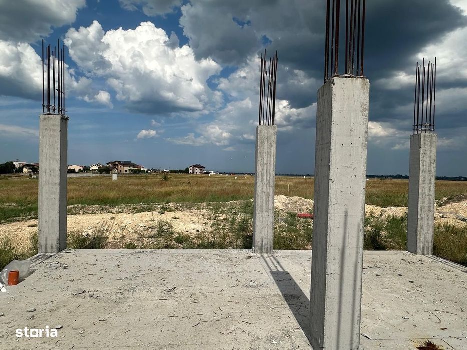 teren de vanzare Techirghiol cu fundatie si autorizatie construire